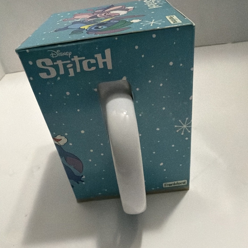 Disney Stitch Hot Cocoa Gift Set Nestle Mug Candy Stirrer Angel Holiday 41324 - Picture 4 of 7